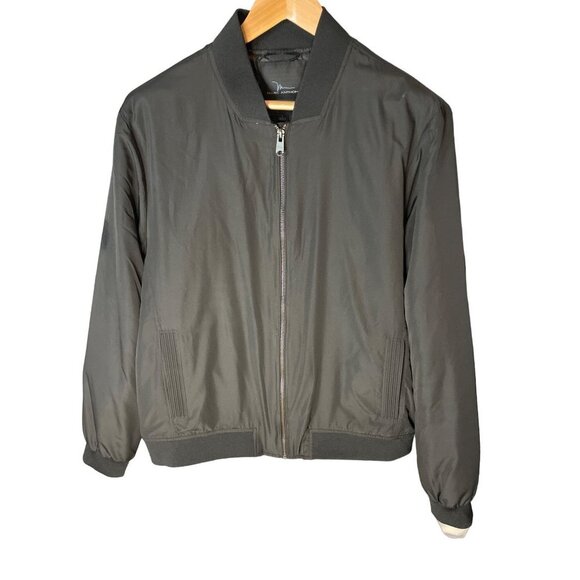 Marc Anthony Dark Green Full Zip Lightweight Bomber Jacket Sz L